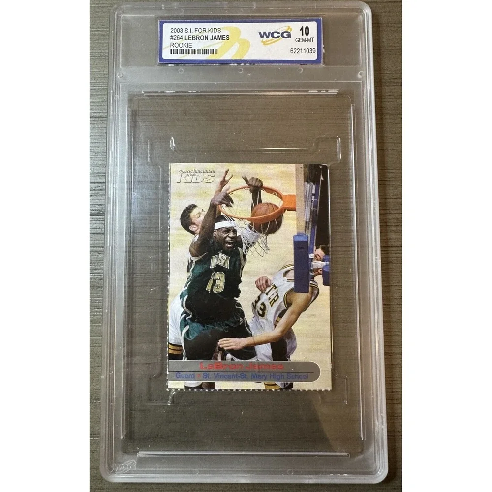 2003 Sports Illustrated SI for Kids #264 LeBron James Rookie WCG GEM-MT 10 (429) - Picture 1 of 6